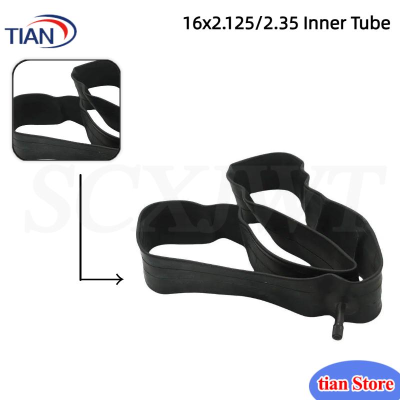 Mountain Biking Tube - Ban dalam karet butil 16x2.125/2.35 mulut