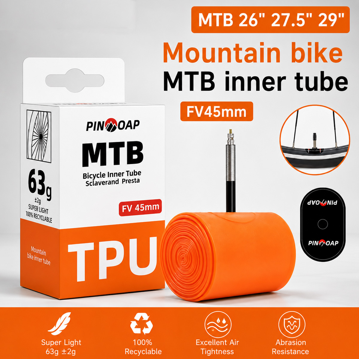 1 buah ban dalam sepeda gunung - Mountain Biking Tube ulasan dan harga